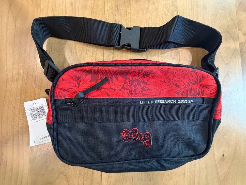 Lrg Framework Waist Pack Black Red New